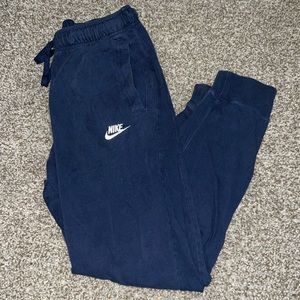 Women’s Nike Navy Sweat Size Small Cuffed Ankles
